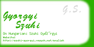 gyorgyi szuhi business card